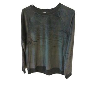 Super Soft Lounge Sweatshirt Stars Above Gray Velour Comfy Versatile  NWT S